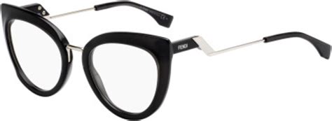 Fendi™ FF 0334 080700 51 Black Eyeglasses 